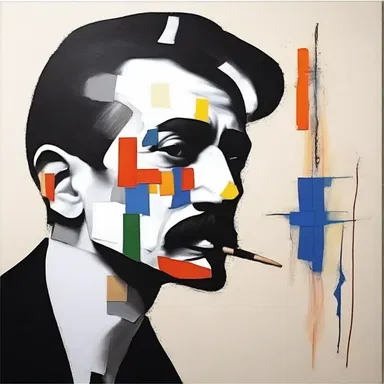 The artist was able to rationalise his creative process and make deliberate decisions in his artwork.