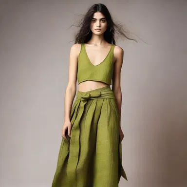 The designer rationalised the use of sustainable materials in order to create eco-friendly fashion.