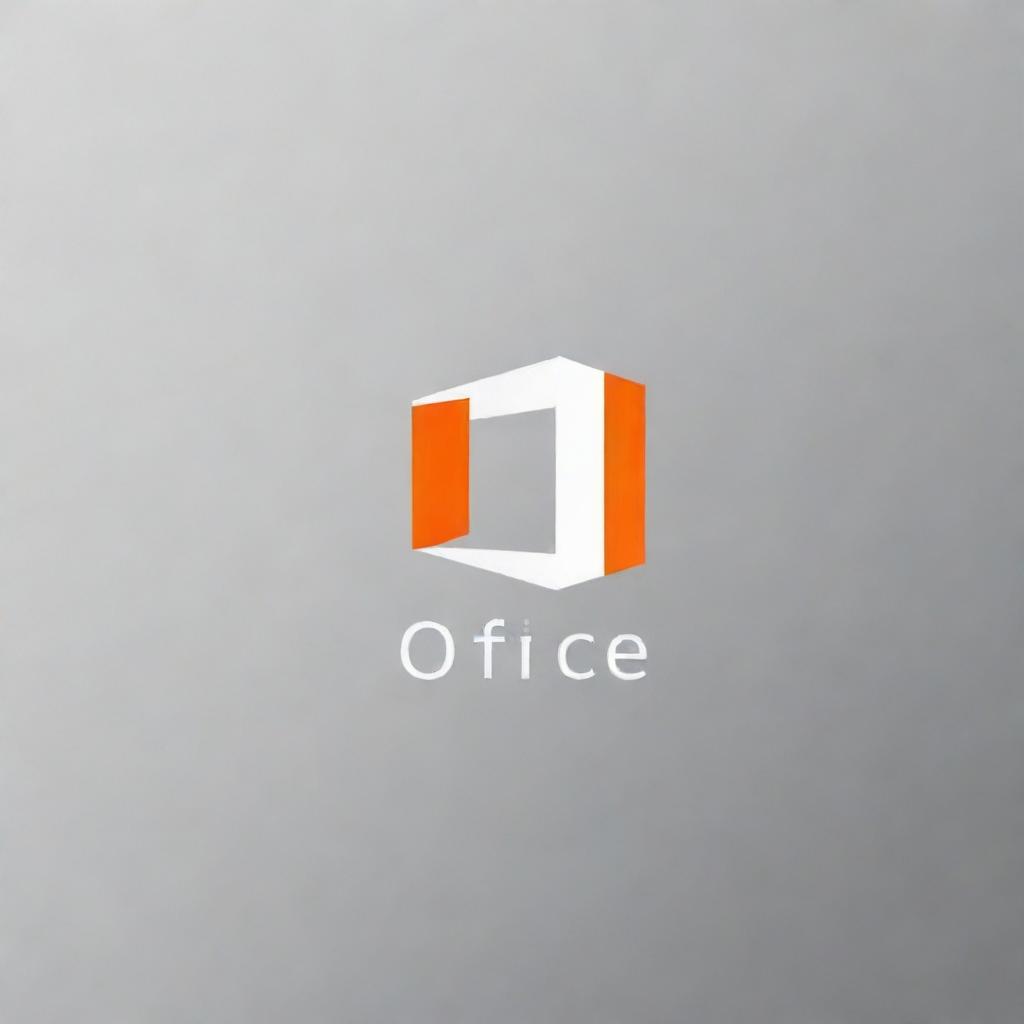 Design a sleek and modern logo for Microsoft Office, as well as a matching thumbnail image.