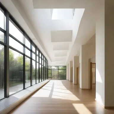 The architect rationalised the layout of the building to maximize natural light and energy efficiency.
