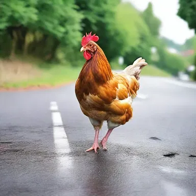 To lighten the mood, I tried to rationalise why the chicken crossed the road, but it didn't make it any funnier.