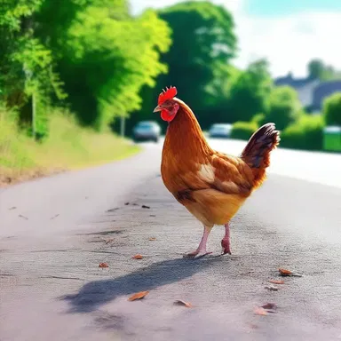 To lighten the mood, I tried to rationalise why the chicken crossed the road, but it didn't make it any funnier.
