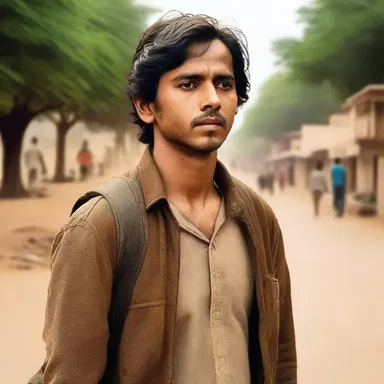 The movie portrays the protagonist's unwavering optimism throughout his journey, inspiring the audience.