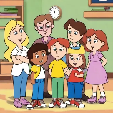 In the animated TV series, the main characters always find a way to get along and work together to solve problems.