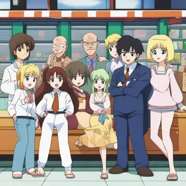 The anime series included a parody episode where the main characters humorously imitated classic scenes from other well-known anime shows.