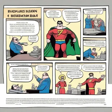 The comic strip published in today's newspaper is a hilarious parody of a famous superhero.