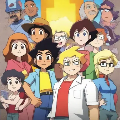 The animated series is a parody of the popular anime show, with exaggerated characters and comedic twists.