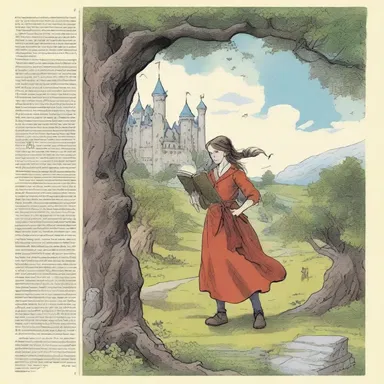 The novel is a clever parody of traditional fantasy tropes, featuring a whimsical and satirical take on the genre.