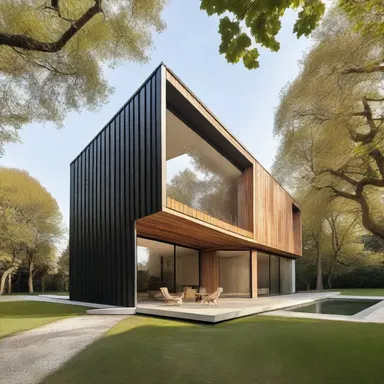 The architect designed a house that parodies the style of a famous historical building, making it a unique and playful structure.