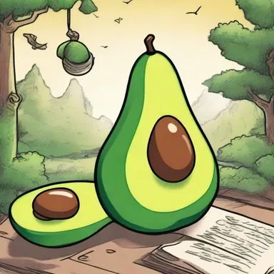 The parody of fantasy novels features a quest to find a magical avocado instead of a magical amulet.