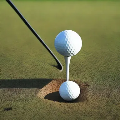 Legend has it that the first golf tee was created by the god of golf, who used his divine powers to fashion a peg to hold the precious golf ball off the ground.