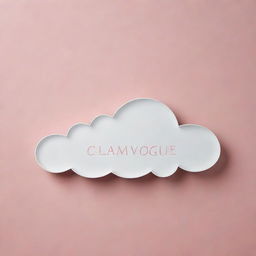 Create an elegant and stylish cloud shape with the words 'GlamVogue Boutique' embedded within it.