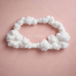 Create an elegant and stylish cloud shape with the words 'GlamVogue Boutique' embedded within it.