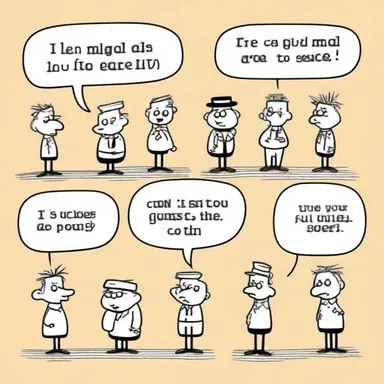 The cartoonist used exaggerated spacing as a humorous effect by justifying the spaces between words.