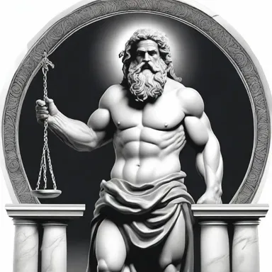 In Greek mythology, Zeus justified his actions by reasoning that he was upholding justice and order.