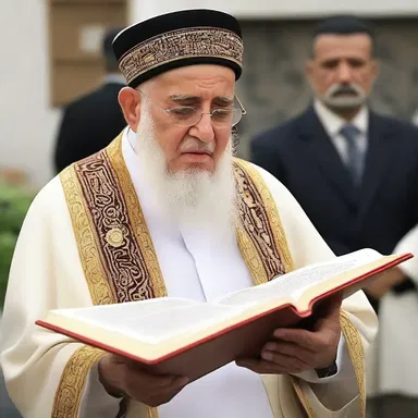 The religious leader cited several passages from the holy book to justify his claim.