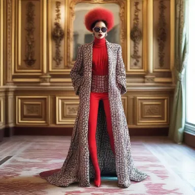 She tried to justify her extravagant fashion choices by saying it was a form of self-expression.