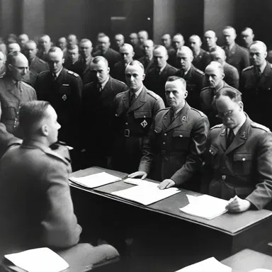 During the Nuremberg Trials after World War II, many high-ranking Nazi officials were not justified for their actions and were held accountable for their crimes against humanity.