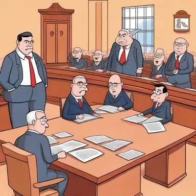 In the cartoon parliament, the characters adhere to parliamentary procedure to maintain order in their discussions.