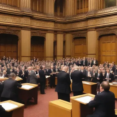 The art society's annual assembly is governed by parliamentary procedure to ensure all members have an equal say in decision-making.