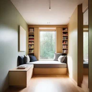 The architect used squinching to create cozy nooks in the house's layout.