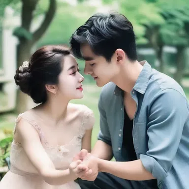 He tried to befool her with sweet words and romantic gestures.