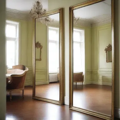The clever use of mirrors in the room befooled the eye and made it appear larger than it actually was.