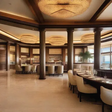 The luxurious resort features a lavish party room designed specifically for carousing, with a well-stocked bar and a spacious dance floor.