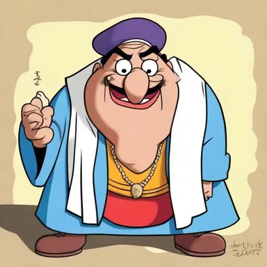In the cartoon, the villain used the derogatory term 'kike' to insult the Jewish character.
