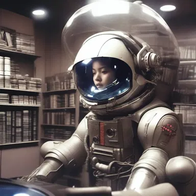 The learned person immersed themselves in the world of science fiction, studying futuristic technology and space exploration.