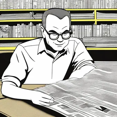 The learned person enjoyed reading comics, analyzing the intricate storytelling and the artistry of graphic novels.