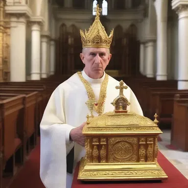 The culprit behind the theft of the church's relic was finally apprehended.