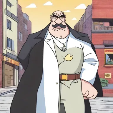 In the cartoon, the antagonist was portrayed as the culprit behind all the trouble.
