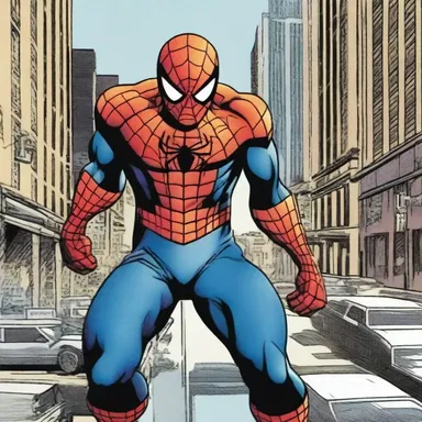 In the comic book series, Spider-Man relentlessly pursued the culprits responsible for the crime wave in the city.