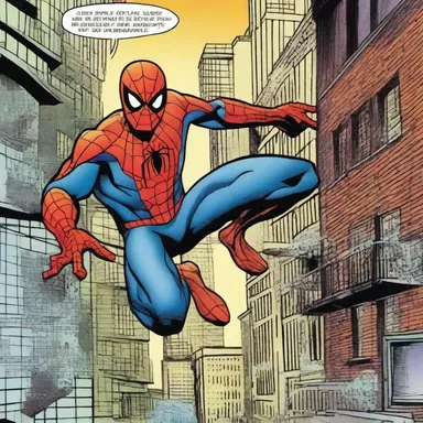 In the comic book series, Spider-Man relentlessly pursued the culprits responsible for the crime wave in the city.