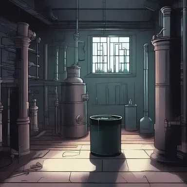 The protagonist stumbled upon a dark laboratory filled with mysterious cylinders, each containing a grotesque creature.