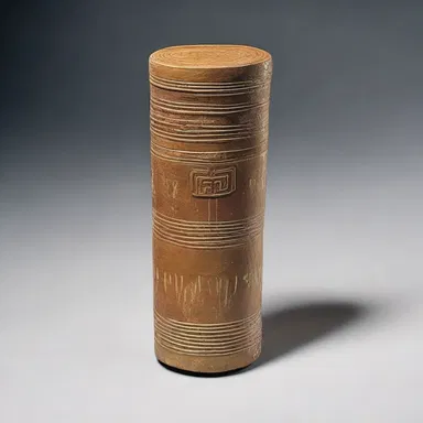 The religious artifact was shaped like a cylinder, symbolizing eternity and divine power.