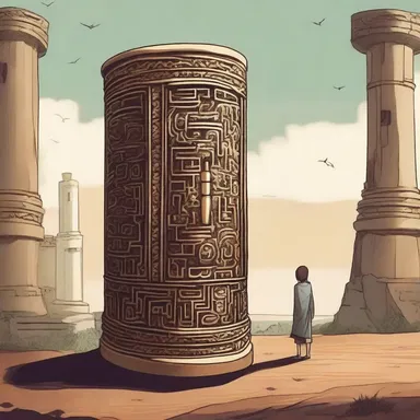 In the fantasy novel, the protagonist discovered a magical cylinder that could unlock the secrets of an ancient civilization.