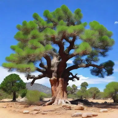 According to the mythology of the Aztecs, the pinon pine was believed to be a sacred tree