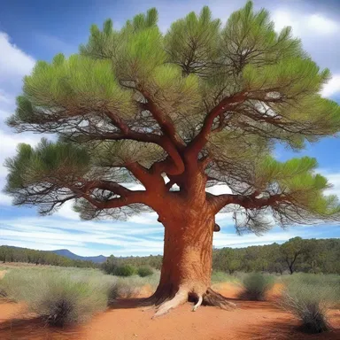 In certain religious ceremonies of the indigenous tribes, the pinon pine is used as a symbol of purification and connection to the divine