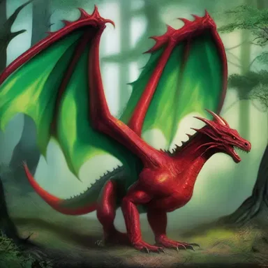 In the magical realm of Zynthar, those afflicted with red-green colour blindness are unable to distinguish the red fire-breathing dragons from the green forest sprites.