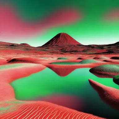 In the year 3027, a revolutionary gene-editing technology was developed that finally cured red-green colour blindness, allowing everyone to see the vibrant hues of the alien landscapes.