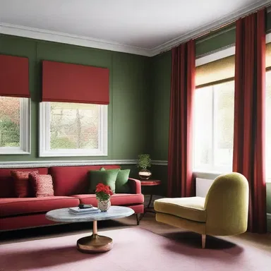 The interior designer carefully selected a colour palette for the room, taking into consideration the needs of the client with red-green colour blindness, ensuring that the shades of red and green used were distinct and easily distinguishable.