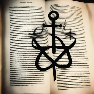 The book was filled with eerie written symbols, sending chills down the reader's spine.