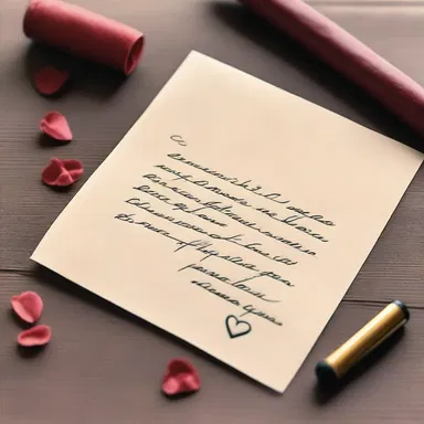 He used a delicate written symbol to seal his love letter before sending it to his sweetheart.