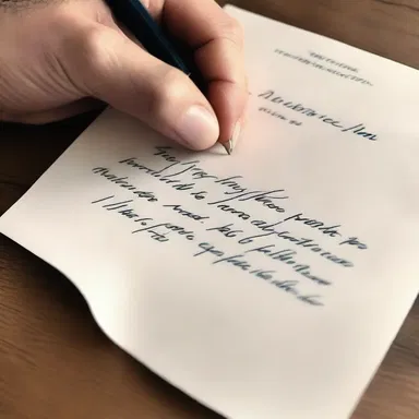 He used a delicate written symbol to seal his love letter before sending it to his sweetheart.