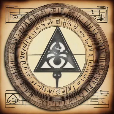 In the magical realm, the ancient prophecy was deciphered through a mystical written symbol.