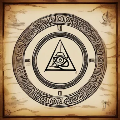 In the magical realm, the ancient prophecy was deciphered through a mystical written symbol.