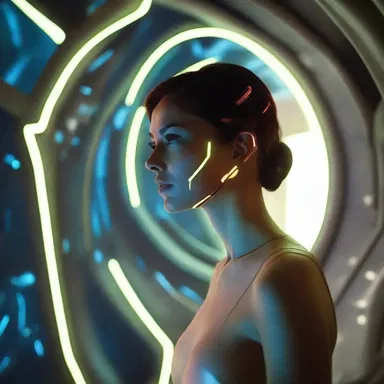 In the futuristic sci-fi movie, the protagonist's exhalation was enhanced with advanced technology, creating a mesmerizing glow.