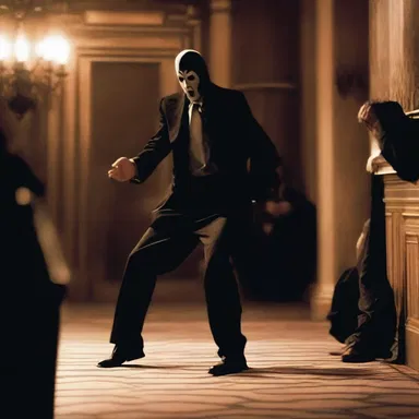 In the suspenseful scene, the protagonist's exhalation was audible as they tried to hide from the villain.